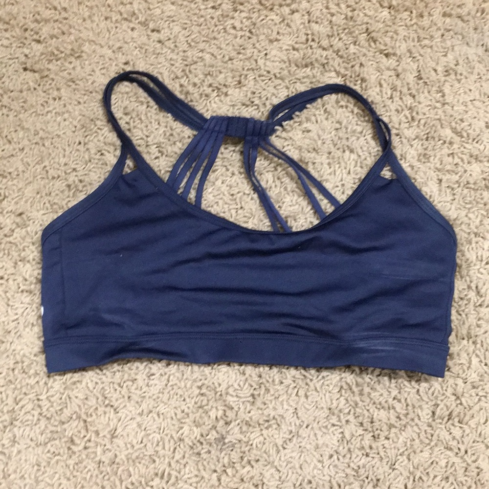 navy sports bra